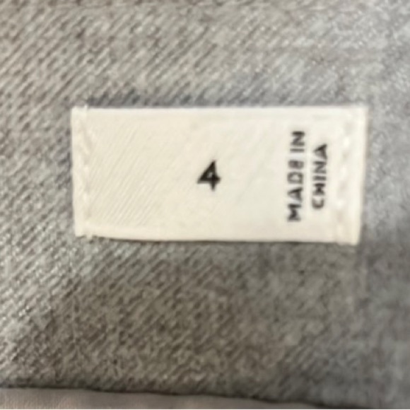 Aritzia Babaton Gray Midi Pencil Skirt with Asymmetrical Slit size 4 - Picture 3 of 12